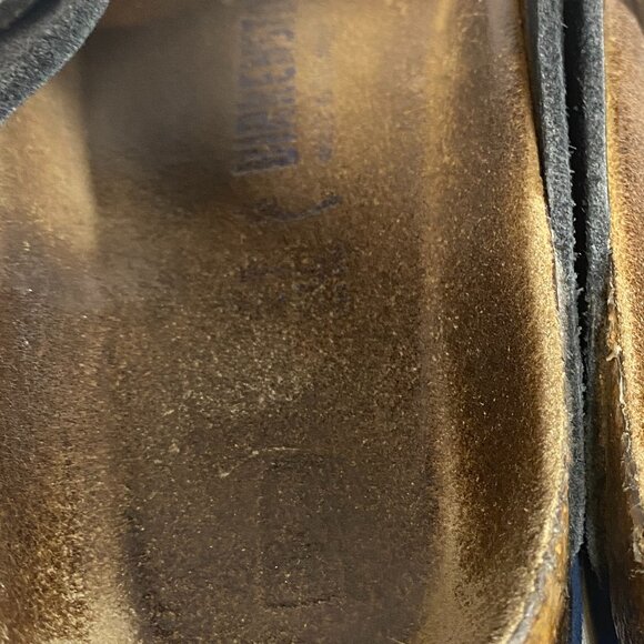 Birkenstock Arizona Soft Footbed Moroccan Blue Suede Sandal Ladies 41 - Picture 7 of 7